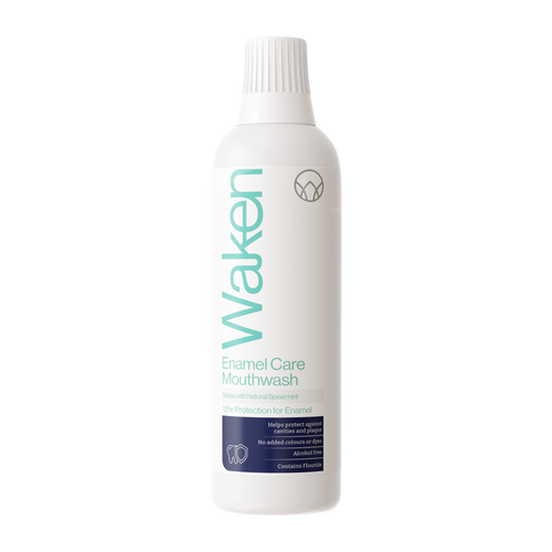 Waken Enamel Care Mouthwash 500ml, 12hr enamel protection, alcohol-free