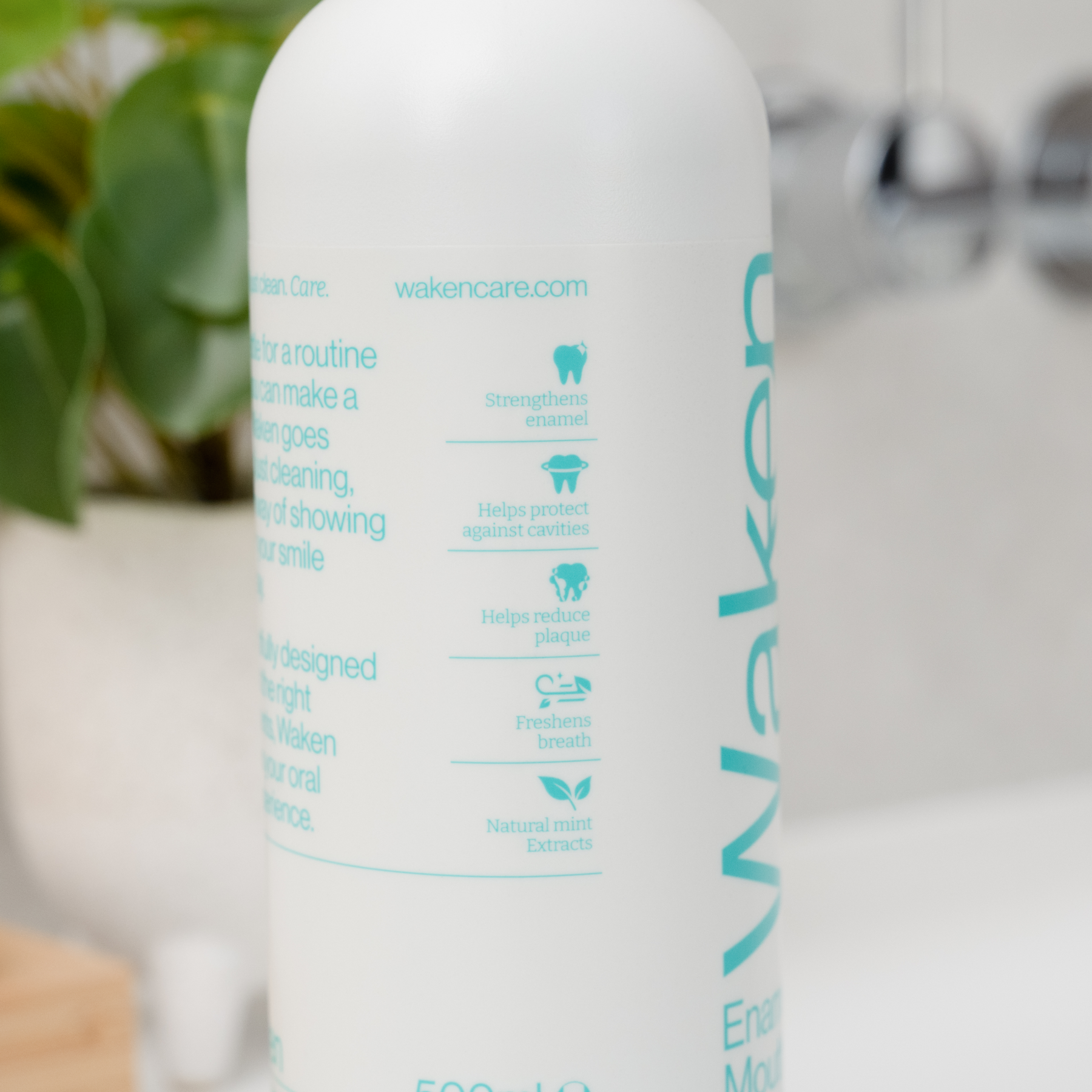 Waken Enamel Care Mouthwash 500ml