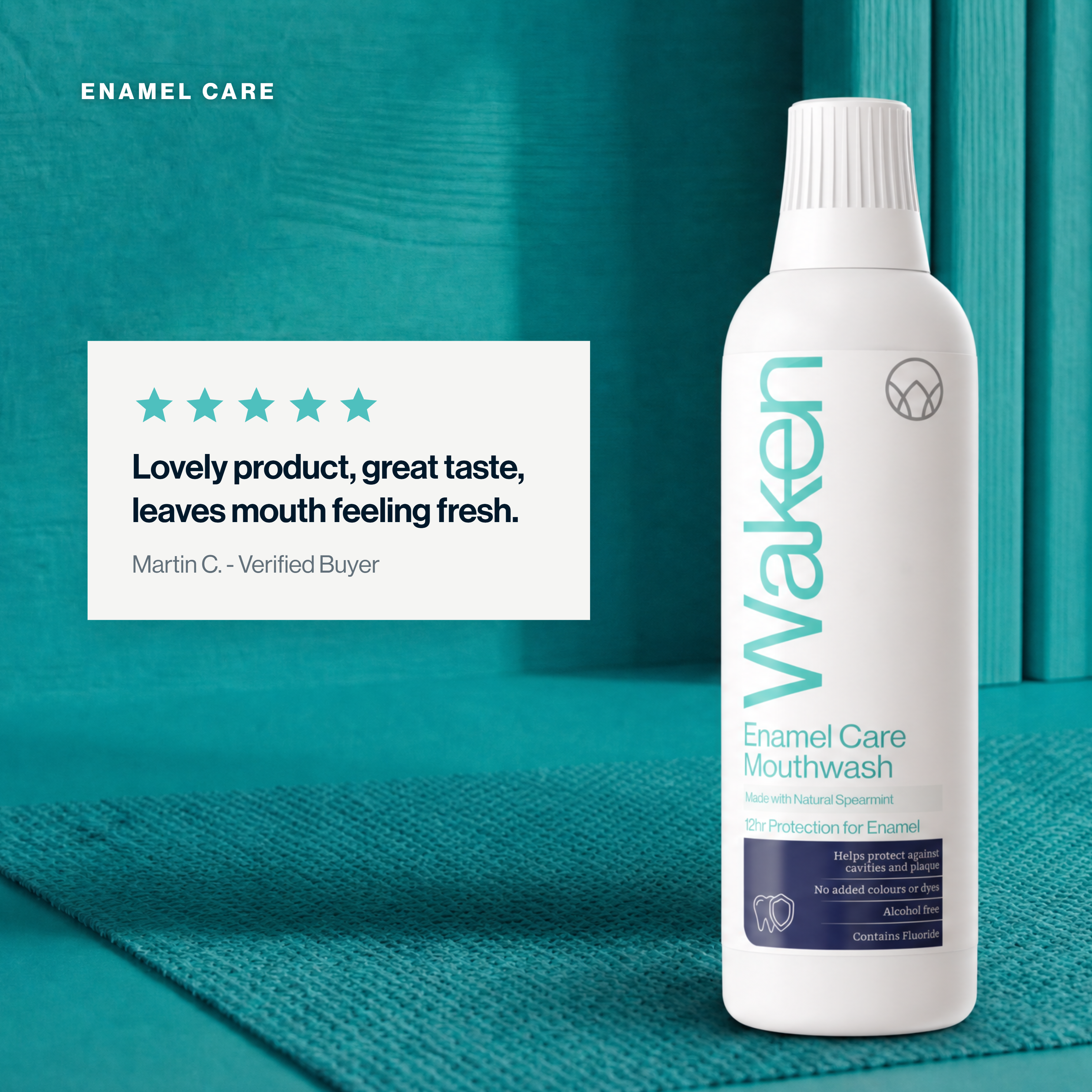 Waken Enamel Care Mouthwash 500ml