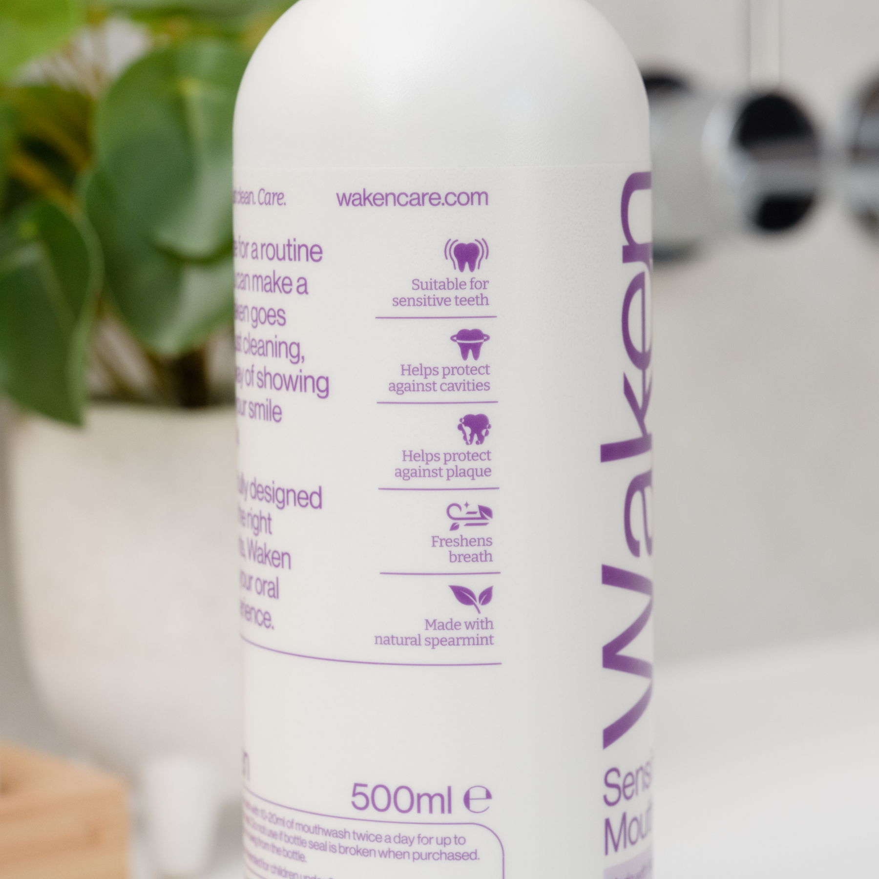 Waken Sensitive Care Mouthwash 500ml