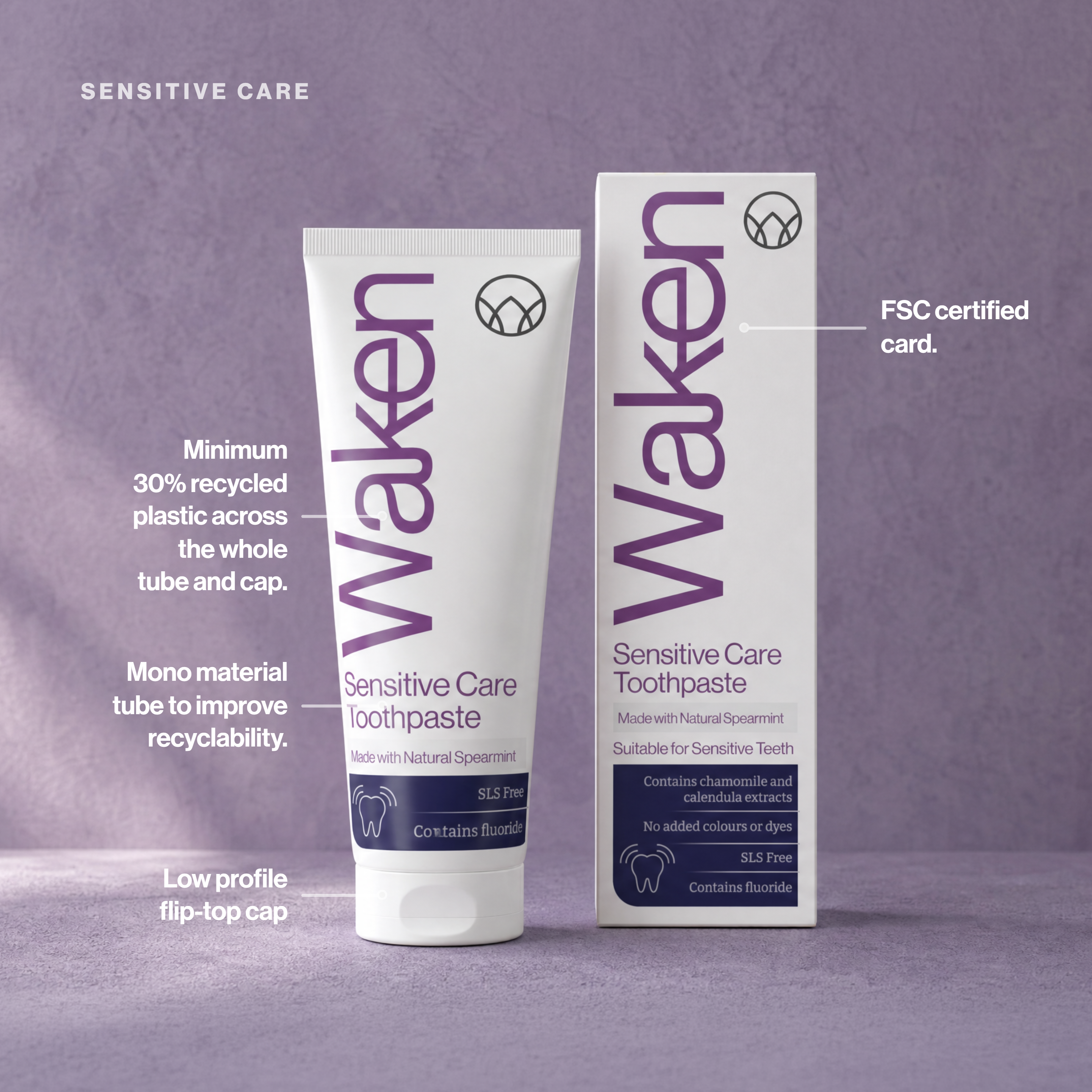 Waken Sensitive Care Toothpaste 75ml