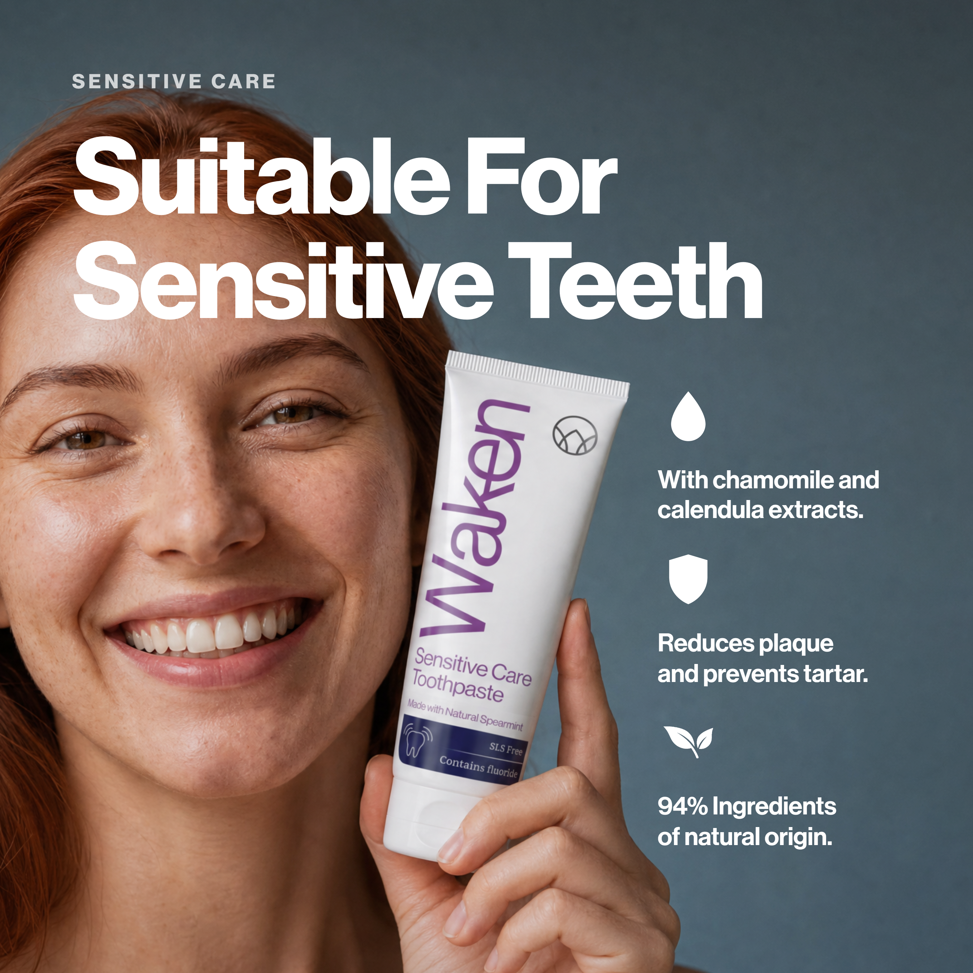 Waken Sensitive Care Toothpaste 75ml