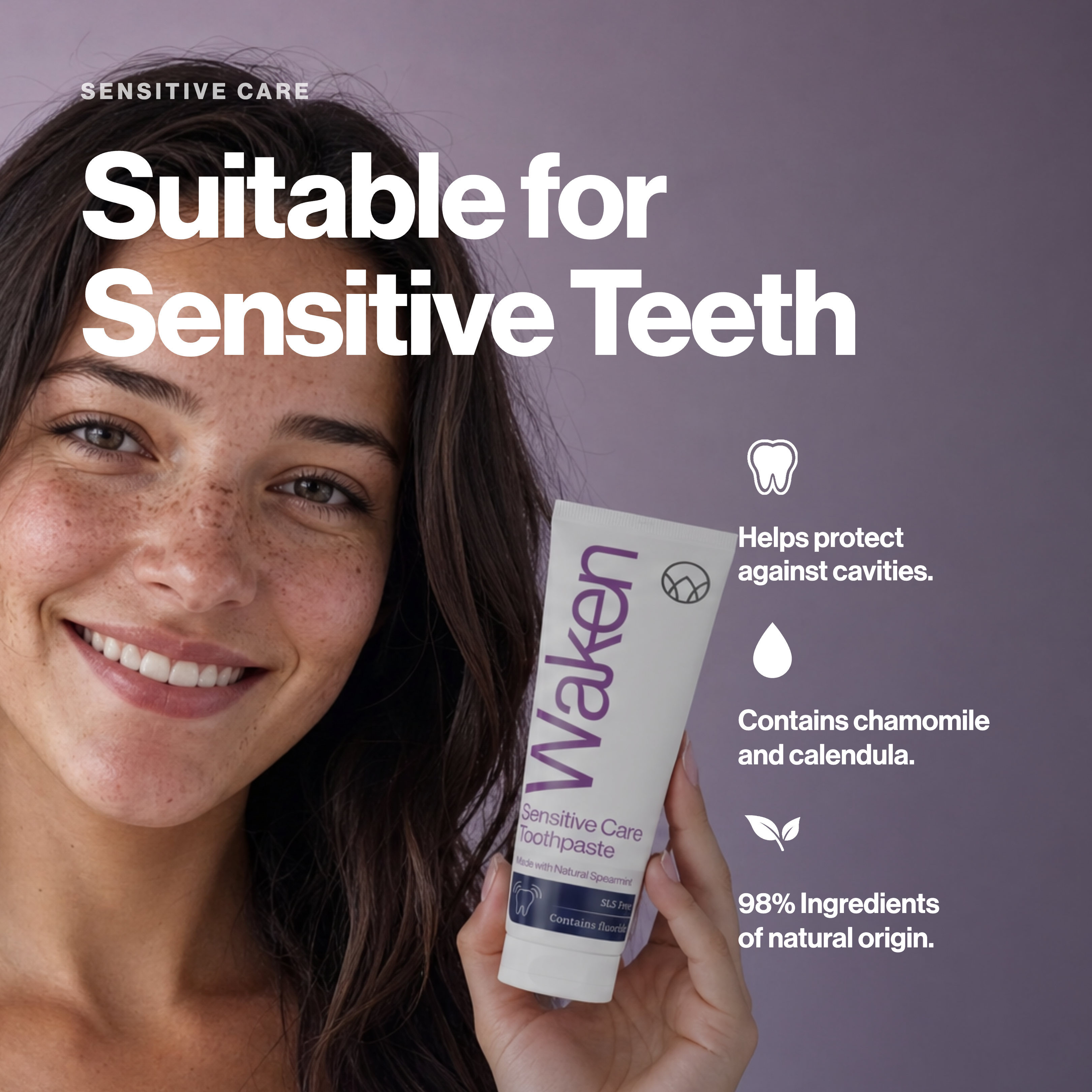 Waken Sensitive Care Toothpaste 75ml