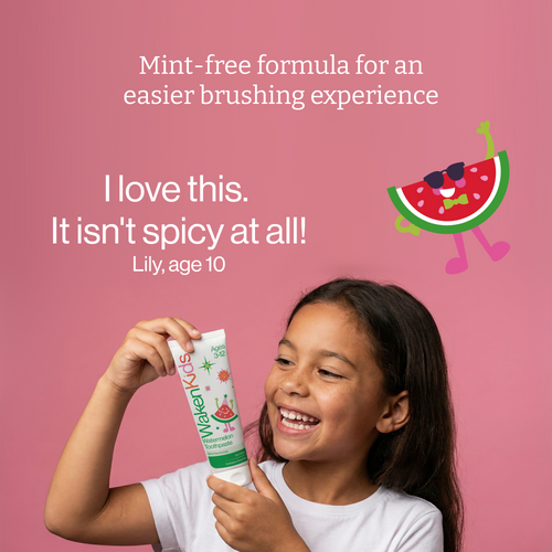 Waken Kids Toothpaste 75ml, watermelon flavour, ages 3 to 12